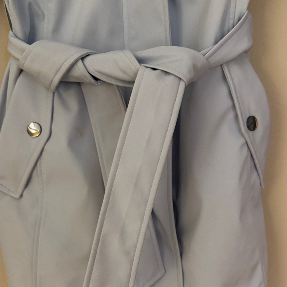 💙Nautica Women's Powder Blue Trench Coat- Size M - Picture 5 of 14